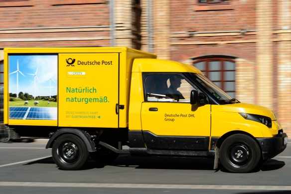 Pressetermin "Erste StreetScooter der Deutsche Post DHL Group rollen durch Sachsen-Anhalt"
